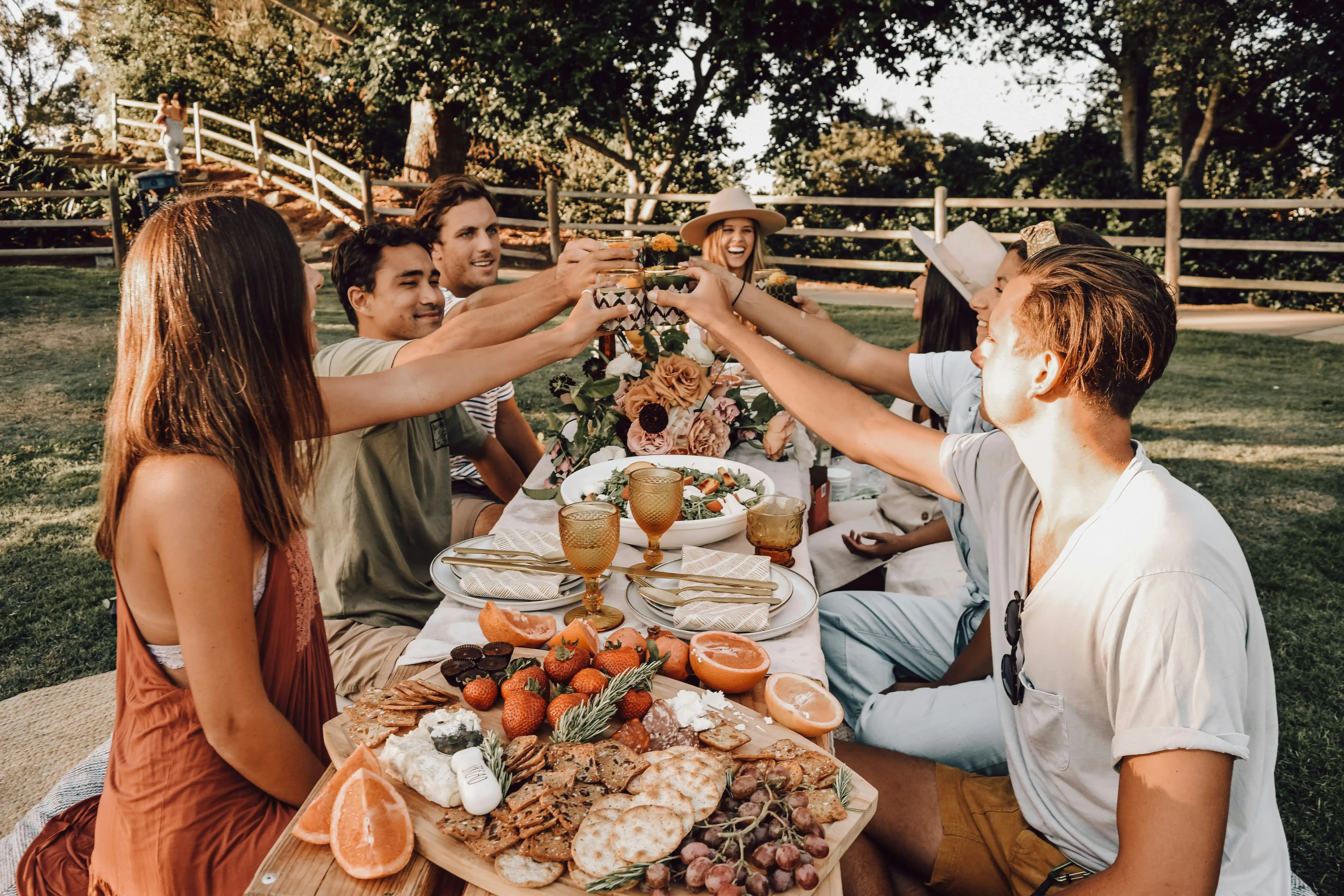 a group of people celebrating a birthday